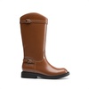 image:imageDREAM PAIRS Girls Knee High Boots Side Zipper Riding Shoes for Little KidBig KidTan