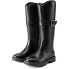 image:imageDREAM PAIRS Girls Knee High Buckle Fashion Riding Boots Little KidBig KidAll Black