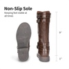 image:imageDREAM PAIRS Girls Knee High Fashion Riding Boots for ToddlerLittle KidBig KidBrown 03