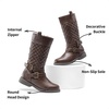 image:imageDREAM PAIRS Girls Knee High Fashion Riding Boots for ToddlerLittle KidBig KidBrown