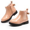 image:imageDREAM PAIRS Girls Side Zipper Chelsea Ankle Boots Little KidBig KidPinkPat