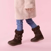 image:imageDREAM PAIRS Girls Winter Snow Boots Faux Fur Lined Mid Calf ShoesBrown