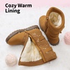 image:imageDREAM PAIRS Girls Winter Snow Boots Faux Fur Lined Mid Calf ShoesKlovecamel