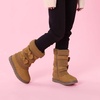 image:imageDREAM PAIRS Girls Winter Snow Boots Faux Fur Lined Mid Calf ShoesKlovecamel
