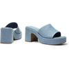 image:imageDREAM PAIRS High Chunky Platform Heels for Women Fashion Comfort Slip on Square Open Toe Block Heel SandalsDenim Blue