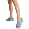 image:imageDREAM PAIRS High Chunky Platform Heels for Women Fashion Comfort Slip on Square Open Toe Block Heel SandalsDenim Blue