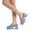 image:imageDREAM PAIRS High Chunky Platform Heels for Women Fashion Comfort Slip on Square Open Toe Block Heel SandalsDenim Blue