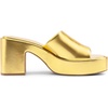 image:imageDREAM PAIRS High Chunky Platform Heels for Women Fashion Comfort Slip on Square Open Toe Block Heel SandalsGoldpu