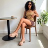 image:imageDREAM PAIRS High Chunky Platform Heels for Women Fashion Comfort Slip on Square Open Toe Block Heel SandalsNudepu