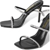image:imageDREAM PAIRS High Heels Stilettos for Women  Strappy Gladiator Sexy Square Toe Open Toe Dressy Pumps SandalsBlack