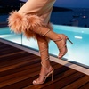 image:imageDREAM PAIRS High Heels Stilettos for Women  Strappy Gladiator Sexy Square Toe Open Toe Dressy Pumps SandalsRoseGold