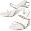 image:imageDREAM PAIRS High Heels Stilettos for Women  Strappy Gladiator Sexy Square Toe Open Toe Dressy Pumps SandalsWhite