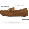 image:imageDREAM PAIRS Mens House Slippers Moccasin Indoor Outdoor Fuzzy Furry Loafers Suede Leather Warm Comfortable Shoes02tan