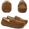 image:imageDREAM PAIRS Mens House Slippers Moccasin Indoor Outdoor Fuzzy Furry Loafers Suede Leather Warm Comfortable Shoes02tan