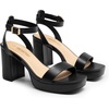 image:imageDREAM PAIRS Platform Heels for Women High Block Chunky Open Toe Ankle Strap Heels Fashion Wedding Party Evening Prom Dance Dress Pump Sandals ShoesBlackpu