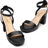 image:imageDREAM PAIRS Platform Heels for Women High Block Chunky Open Toe Ankle Strap Heels Fashion Wedding Party Evening Prom Dance Dress Pump Sandals ShoesBlackpu
