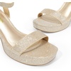 image:imageDREAM PAIRS Platform Heels for Women High Block Chunky Open Toe Ankle Strap Heels Fashion Wedding Party Evening Prom Dance Dress Pump Sandals ShoesGoldglitter