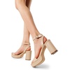 image:imageDREAM PAIRS Platform Heels for Women High Block Chunky Open Toe Ankle Strap Heels Fashion Wedding Party Evening Prom Dance Dress Pump Sandals ShoesNudepu