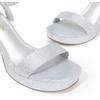 image:imageDREAM PAIRS Platform Heels for Women High Block Chunky Open Toe Ankle Strap Heels Fashion Wedding Party Evening Prom Dance Dress Pump Sandals ShoesSilverglitter