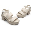 image:imageDREAM PAIRS Platform Heels for Women Lightweight Chunky Open Toe Stylish Comfortable Fisherman Sandals with Adjustable Ankle StrapBeige