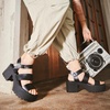 image:imageDREAM PAIRS Platform Heels for Women Lightweight Chunky Open Toe Stylish Comfortable Fisherman Sandals with Adjustable Ankle StrapBlack