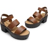 image:imageDREAM PAIRS Platform Heels for Women Lightweight Chunky Open Toe Stylish Comfortable Fisherman Sandals with Adjustable Ankle StrapBrown