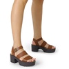 image:imageDREAM PAIRS Platform Heels for Women Lightweight Chunky Open Toe Stylish Comfortable Fisherman Sandals with Adjustable Ankle StrapBrown
