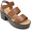 image:imageDREAM PAIRS Platform Heels for Women Lightweight Chunky Open Toe Stylish Comfortable Fisherman Sandals with Adjustable Ankle StrapBrown