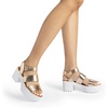 image:imageDREAM PAIRS Platform Heels for Women Lightweight Chunky Open Toe Stylish Comfortable Fisherman Sandals with Adjustable Ankle StrapGold