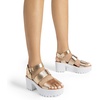 image:imageDREAM PAIRS Platform Heels for Women Lightweight Chunky Open Toe Stylish Comfortable Fisherman Sandals with Adjustable Ankle StrapGold