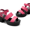 image:imageDREAM PAIRS Platform Heels for Women Lightweight Chunky Open Toe Stylish Comfortable Fisherman Sandals with Adjustable Ankle StrapHot Pink