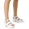 image:imageDREAM PAIRS Platform Heels for Women Lightweight Chunky Open Toe Stylish Comfortable Fisherman Sandals with Adjustable Ankle StrapWhite