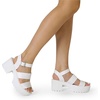 image:imageDREAM PAIRS Platform Heels for Women Lightweight Chunky Open Toe Stylish Comfortable Fisherman Sandals with Adjustable Ankle StrapWhite