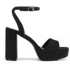 image:imageDREAM PAIRS Platform High Heels for Women Chunky Round Open Toe Ankle Strap Stylish Heeled Sandals for Party Prom WeddingBlacksuede