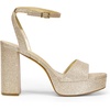 image:imageDREAM PAIRS Platform High Heels for Women Chunky Round Open Toe Ankle Strap Stylish Heeled Sandals for Party Prom WeddingGoldglitter