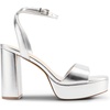 image:imageDREAM PAIRS Platform High Heels for Women Chunky Round Open Toe Ankle Strap Stylish Heeled Sandals for Party Prom WeddingSilverpu