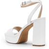 image:imageDREAM PAIRS Platform High Heels for Women Chunky Round Open Toe Ankle Strap Stylish Heeled Sandals for Party Prom WeddingWhitepu