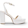 image:imageDREAM PAIRS Platform High Heels for Women Chunky Round Open Toe Ankle Strap Stylish Heeled Sandals for Party Prom WeddingWhitepu