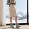 image:imageDREAM PAIRS Waterproof Snow Boots for Women Faux Fur Cozy Warm Insulated Winter Boots Lace Up MidCalf Outdoor Shoes for Walking Hiking HesperaLight Grey