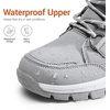 image:imageDREAM PAIRS Waterproof Snow Boots for Women Faux Fur Cozy Warm Insulated Winter Boots Lace Up MidCalf Outdoor Shoes for Walking Hiking HesperaLight Grey