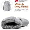 image:imageDREAM PAIRS Waterproof Snow Boots for Women Faux Fur Cozy Warm Insulated Winter Boots Lace Up MidCalf Outdoor Shoes for Walking Hiking HesperaLight Grey