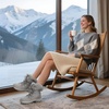 image:imageDREAM PAIRS Waterproof Snow Boots for Women Faux Fur Cozy Warm Insulated Winter Boots Lace Up MidCalf Outdoor Shoes for Walking Hiking HesperaLight Grey