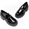 image:imageDREAM PAIRS Women Loafers Platform Chunky Heel Slip On Lug Sole Casual Dressy Office Business ShoesBlackpat