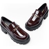 image:imageDREAM PAIRS Women Loafers Platform Chunky Heel Slip On Lug Sole Casual Dressy Office Business ShoesBrown