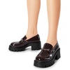 image:imageDREAM PAIRS Women Loafers Platform Chunky Heel Slip On Lug Sole Casual Dressy Office Business ShoesBrown