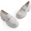 image:imageDREAM PAIRS Women Loafers Platform Chunky Heel Slip On Lug Sole Casual Dressy Office Business ShoesWhite