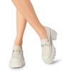image:imageDREAM PAIRS Women Loafers Platform Chunky Heel Slip On Lug Sole Casual Dressy Office Business ShoesWhite