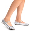 image:imageDREAM PAIRS Womens Ballet Flats Mary Jane Shoes Round Toe Comfortable Dressy Casual Slipon Work Daily Soft Flat ShoesSilverpu