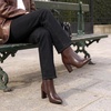 image:imageDREAM PAIRS Womens Chunky Heel Ankle Booties Pointed Toe Short BootsBrown
