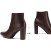 image:imageDREAM PAIRS Womens Chunky Heel Ankle Booties Pointed Toe Short BootsBrown